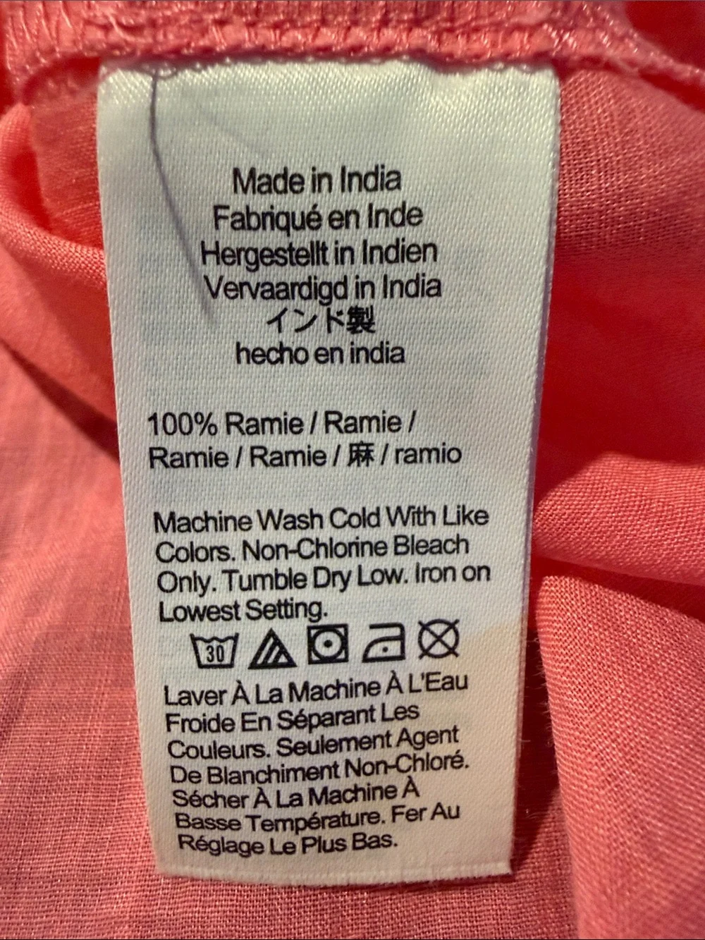 J. Crew  Coral Pink pullover Shirt